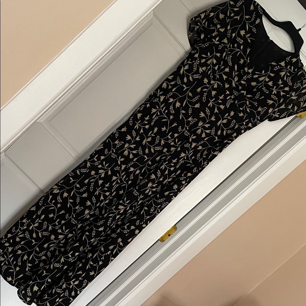 Black Floral Maxi Dress - Classic Women's Dress